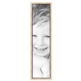 thumbnail image 2 of ArtToFrames 12" x 49" Silver with Black Lip Picture Frame, 12x49 inch Multi Wood Poster Frame (WOM-5193),  Pack, 2 of 7
