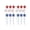 E, variant on Dongrere 3 Pcs Patriotic Artificial Star Picks, Red White and Blue Star Faux Stems Branches for 4th of July Table Centerpiece Decor, 17 Inch