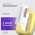 thumbnail image 4 of Compact Wireless Thermal Printer - USB Rechargeable, Portable Wireless Enabled, Ink-Free Printing for Notes, Diaries and Doodles - Includes Thermal Paper, Perfect Gift for youngster, Yellow, 4 of 9