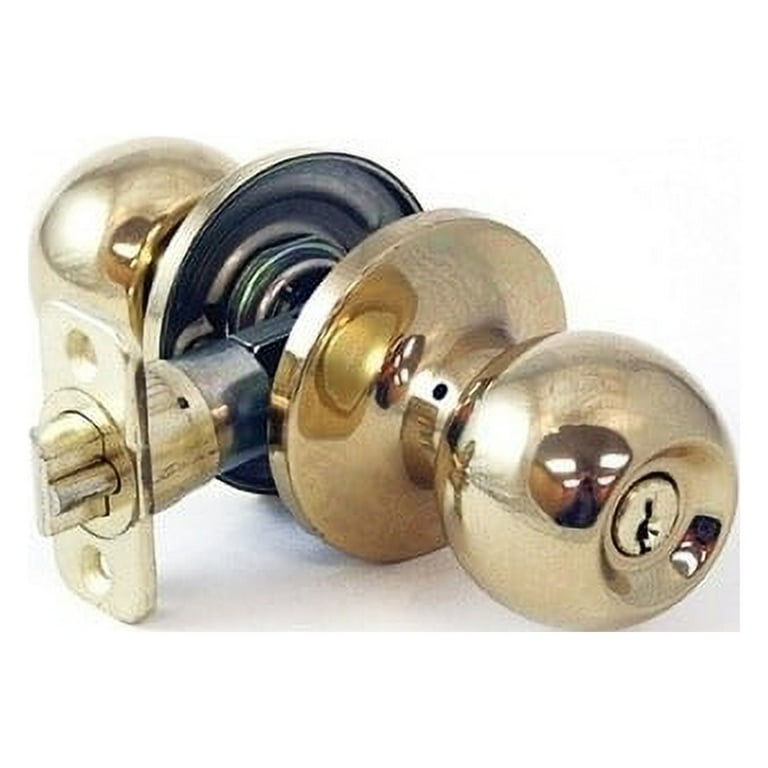 Ace Ball Antique Brass Passage Door Knob Right or Left Handed