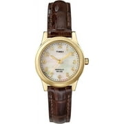 Timex Women's Essex Avenue Brown Croco Pattern Leather Strap Watch