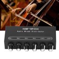 thumbnail image 1 of Stereo Mixer Distributor, 4 Channel Wide Application Stereo Line Mixer  for PC for Guitar for Speaker, 1 of 7
