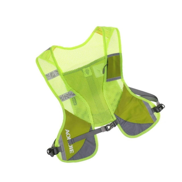Running Cycling Vest Backpack Sports Hydration Race Running Water Bladder Bag Fluo Green