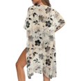 thumbnail image 5 of HELLHERO High Quality Fabrics Bikini Cover Up for Summer Casual Free Size Bathing Suit Cover Up Flowers Pattern, 5 of 6