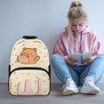 thumbnail image 2 of Uorisanigo Donut Bear Print Kids Backpack 5-12 Year Lightweight Children School Bag with Side Water Bottle Holder for Preschool Kindergarten Elementary, 2 of 7