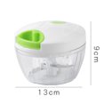 thumbnail image 4 of Trituradora de mano para el hogar, trituradora Manual de cuerda para alimentos, cortador de carne vegetal y ajo Wdftyju Libre de BPA, 4 of 4