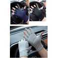 thumbnail image 3 of Negro M Guantes de conducción sin dedos para hombre Guantes antideslizantes con protector solar Guantes de ciclismo Guantes de mujer Guantes de malla transpirable Guantes deportivos Gimnasio Correr Trabajo Moto Viajes Rojo Verde, 3 of 5