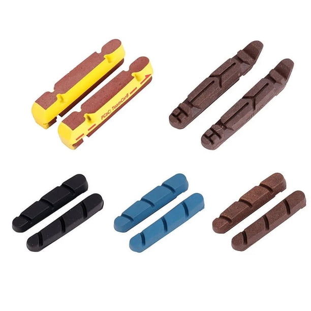 Las ruedas de fibra de carbono son adecuadas para pastillas de freno y zapatas de freno utilizadas en las abrazaderas de carretera Avid Scram.