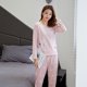 thumbnail image 3 of Pijama de manga larga, dibujos animados para mujer, informal, cómodo, primavera y otoño Eccomum Ssmileyfootprintcatlongsleeve XXL, 3 of 5