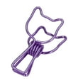 thumbnail image 3 of Paper Clips, Convenient Practical Binder Clips Elegant Style Durable Reusable Hollow Design  for Home for Classroom for Office Purple,Blue,Silver,Gold, 3 of 7