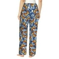 thumbnail image 3 of Goofa Colorful Butterfly1 Printed Soft Pajama Pants for Women, Wide Leg Comfy Casual Lounge Yoga Pants-, 3 of 9