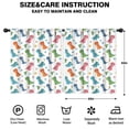 thumbnail image 2 of Blackout Kids Curtains,Dinosaur and Flower Pattern Childrens Insulated Curtains Set Of 2,Bedroom Essentials,Toddler Room Decor 52"x63", 2 of 5