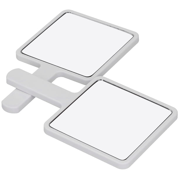 Espejo De Maquillaje De Mano, Espejo Cosmético, Espejo De Maquillaje, Diseño Cuadrado De Tamaño Compacto 2 Piezas Para Maquillaje Mujer Bolsa Niñas