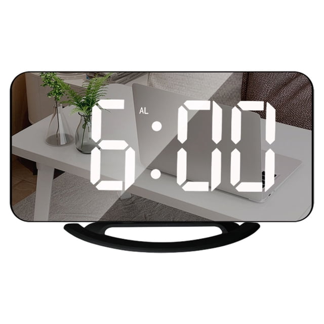 Reloj despertador digital Sunnimix espejo de maquillaje