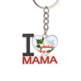 thumbnail image 1 of Outline Japanese City Tokyo Keychain Metal Keyring Holder Love MAMA Mother, 1 of 3