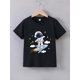 thumbnail image 1 of Boys' Summer Astronaut Print T-Shirt - Casual, Breathable Cotton, Round Neck, Non-Transparent Cartoon Design, 1 of 6