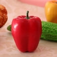 thumbnail image 3 of Pimiento morrón artificial, alimento realista, verdura falsa para gabinete rojo, 3 of 9