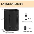 thumbnail image 4 of "Kato 6 Bottle Wine Carrier - Insulated Portable Wine Carry Cooler Tote Bag for Travel or Picnic, Perfect Wine Lover Gift, Black ", 4 of 7