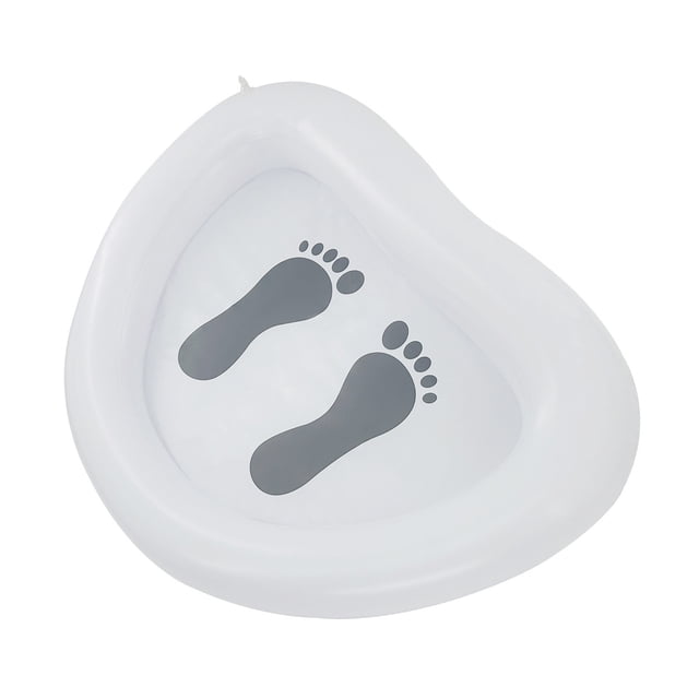 Piscina inflable para pies de 65 cm, piscina para pies, piscina infantil, bañera para pies con bomba, lavabo para limpieza de pies, bañera para pies para piscina, escalera para piscina elevada