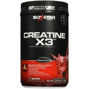 Six Star Creatine Powder, Fruit Punch, 2.5 LB