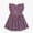Dark Purple, variant on Girls Lace Hollow Out Summer Dress Sleeveless Party Gown with Flutter Sleeves for Toddler Kids Mommy and Dresses Matching Set 1-2 Years