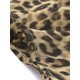 thumbnail image 5 of INSPIRE CHIC Vestido Envolvente de Manga Obispo con V Cuello Floral Bohemio para Mujeres S Marrón-Leopardo, 5 of 6