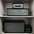 thumbnail image 7 of Foldable Plastic Storage Box, Transparent Organizer with Handles, 7-Piece Set for Clothing Sorting and Wardrobe Storage, Double Zipper Design, 7 of 7