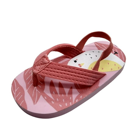 

Wesracia Girls & Boys Flip Flops For Kids Sandals Toddler Summer Shoes With Adjustable Elastic Strap Eva Beach Shoes