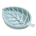 thumbnail image 1 of 3 Colors Leaf Shape Soap Holder Non Slip Soap Box Toilet Shower Tray Draining, 1 of 11
