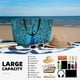 thumbnail image 5 of Fotbe Beautiful Blue Peacock Bolsa de Viaje para Playa - Resistente al Agua, Bolsa Tote de Gran Capacidad y Ligera con 7 Bolsillos para Mujeres y Hombres, 5 of 7