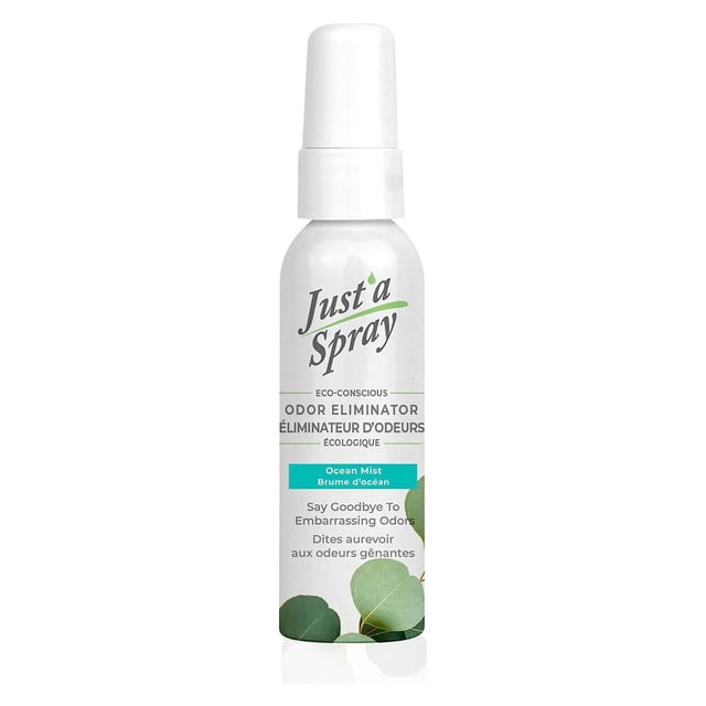 Prelam Just a Spray Eliminador de Olores, Botella de Spray, Brisa del Océano, 1.85 oz