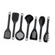 thumbnail image 4 of Juego de utensilios de cocina, tornero de cuchara sólida ranurada, 7 piezas de cocina de cocina de nylon nylon no stick, utensilios de cocción para, 4 of 8