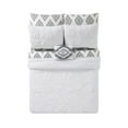 thumbnail image 4 of Truly Soft Pueblo Pleated White 100% Microfiber 8-Piece Full Bed in a Bag, Solid Casual themed, Adult Bedding, OEKO-TEX Certified, 4 of 6