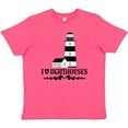 thumbnail image 3 of Inktastic I Love Lighthouses Youth T-Shirt, 3 of 5