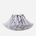 thumbnail image 5 of TOOYOU Girls Dresses Baby Soft Fluffy Tutu Skirt Toddler Mesh Tutu Bowknot Princess Skirt Sweet Girl Adorable Sundress ,Size 0-2 Years , Gray, 5 of 5