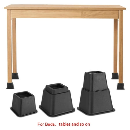Yosoo 8pcs Bed Risers Set Chair Furniture Lift Blocks Elephant