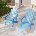 thumbnail image 6 of ACEGOSES Adirondack Chair with Retractable Ottoman, HIPS Folding Adirondack Chair with Cup Holder, All-Weather Fire Pit Chair for Outdoor, Lake Blue, 6 of 6