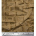 thumbnail image 1 of Soimoi Brown polyester Crepe Fabric Geometric & Arrow African Printed Fabric 1 Yard 52 Inch Wide, 1 of 3