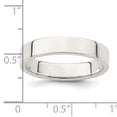 thumbnail image 3 of Chisel QWFB040-9 Bande Plate en Argent Sterling 4 mm, Taille 9, 3 of 3
