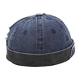 thumbnail image 2 of Gorros de gorrita tejida unisex Gorros de con estilo Ligero Ocio Estilo vintage Sombrero de cúpula enrollada Suave y ajustable Crimping para D Salvador sombrero sin ala, 2 of 10