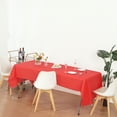 thumbnail image 4 of (4 Pack) Red Premium Rectangle Heavy-Duty Plastic Table Covers ( Reusable), 4 of 6