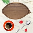 thumbnail image 3 of Fiocias Wood Serving Platter Tableware Sushi Food Decorative Dessert Plates Wood Dessert leaf shape, 3 of 9