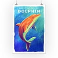 thumbnail image 2 of Bottlenose Dolphin, Vivid Series (12x18 Wall Art Poster, Room Decor), 2 of 3