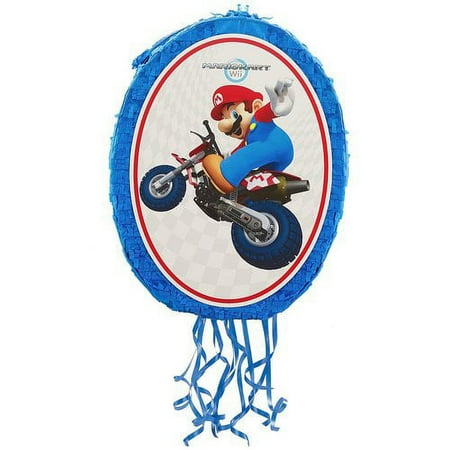 Mario Kart Wii Mario and Luigi 18" Pull-String Pinata