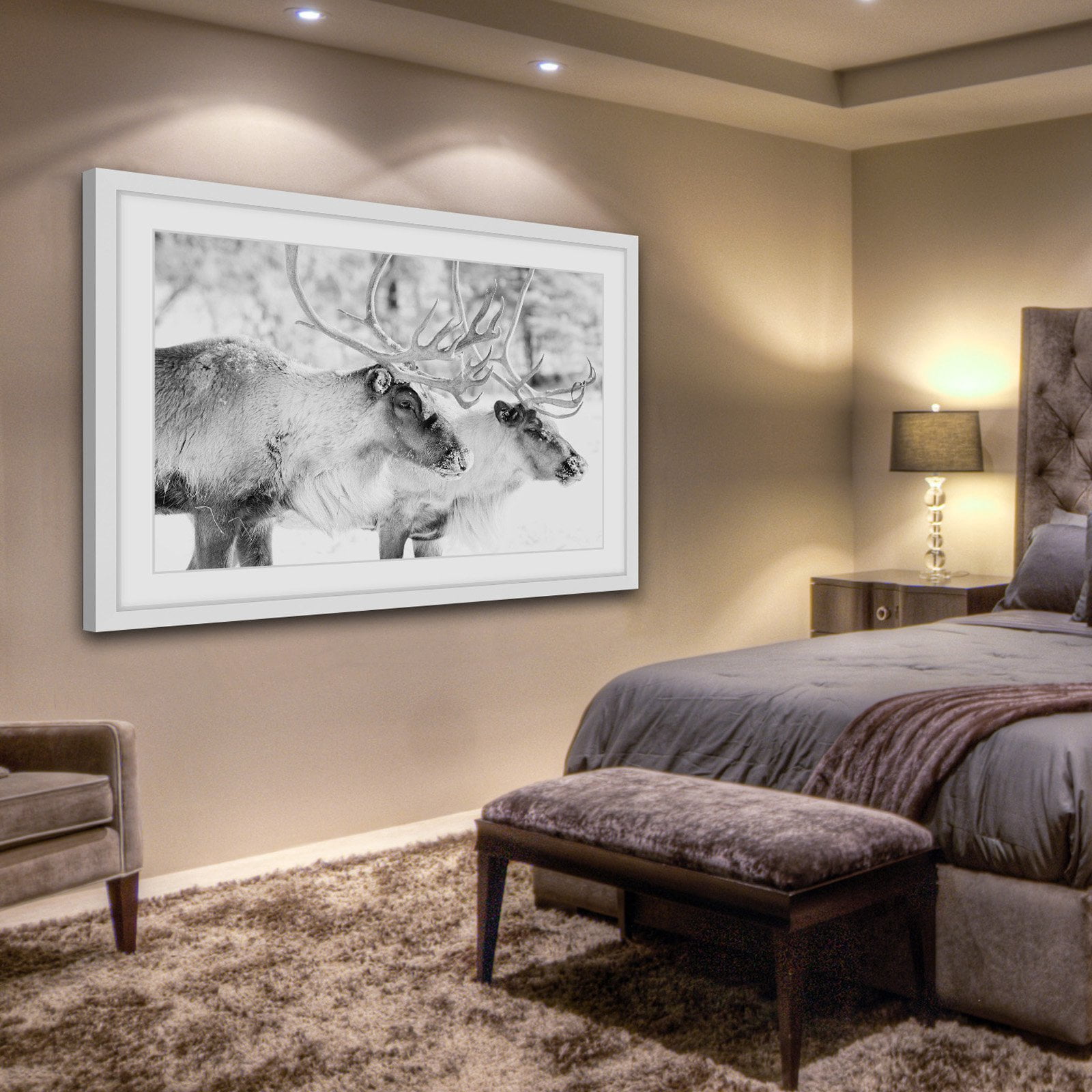 Marmont Hill "Elk Pair" Framed Painting Print