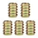 thumbnail image 5 of Tuercas de inserción roscadas de acero M8 x 17 mm para muebles, dientes internos y externos, paquete de 50, 5 of 8