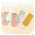 thumbnail image 6 of Xfvqtps New Baby Newborn Toddler Infant Crew Socks with Grips Thin Solid Color Cute Knit Non Slip Breathable Comfortable Soft Cozy Premium Learn To Walk Spring Summer Socks for 0-3 Years Gray, 6 of 6