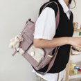 thumbnail image 5 of Multi-Pockets Crossbody Bag for Women, Adjustable Messenger Bag with Pendant for School Daily (A), 5 of 7