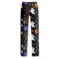 thumbnail image 5 of Pajama Pants Women - Retro Halloween Soft Breathable Sleep & Lounge Pants for Women, Comfy Casual Pj Pants Bottoms with Pockets, 5 of 5