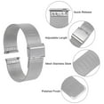 thumbnail image 6 of Uxcell Stainless Steel Mesh Watch Band 20mm Quick Release Adjustable Metal Watch Strap for Men Women, Silver Tone, 6 of 7